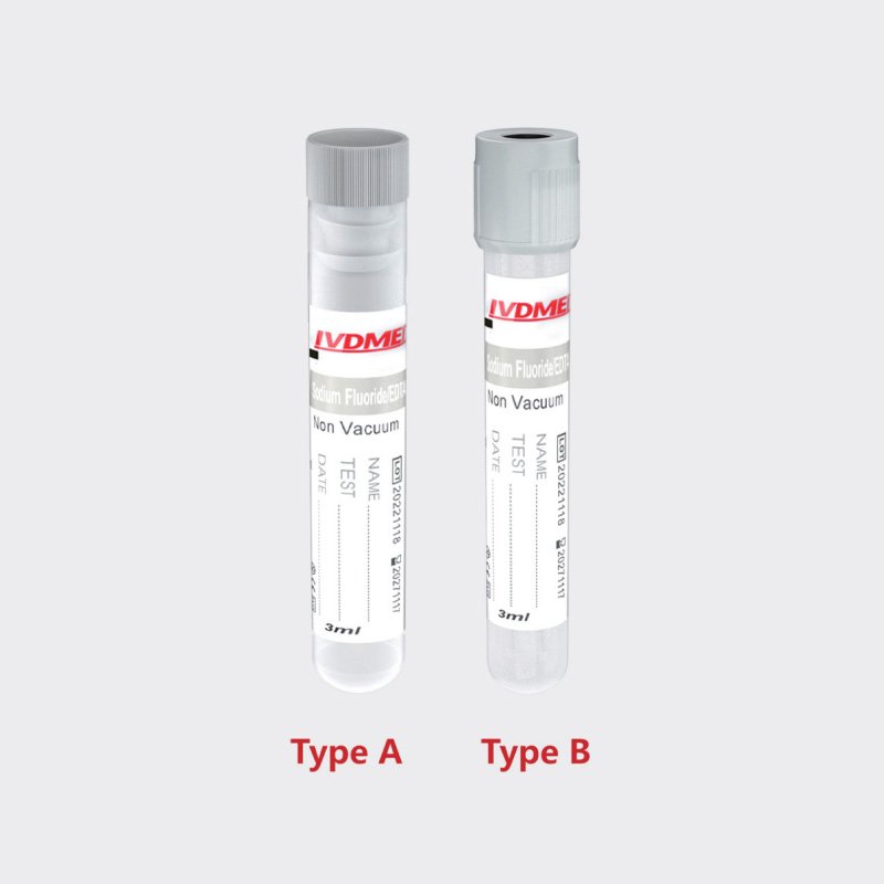 Glucose Tube/ Sodium Fluoride & EDTA Tube Sodium Fluoride & Potassium Oxalate Tube